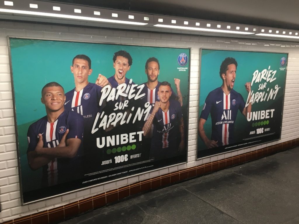 publicités paris sportifs