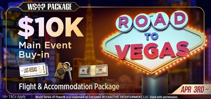 GGPoker offre un package pour le WSOP 2022 avec Road To Vegas
