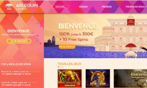 Arlequin Casino en ligne : 2 bonus de bienvenue au choix